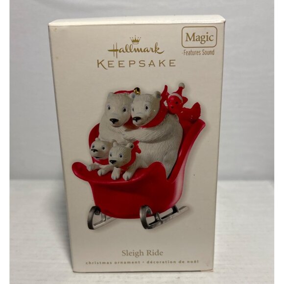 Hallmark Keepsake Sleigh Ride Ornament 2010 With Sound By Ella Fitzgerald - Picture 3 of 5